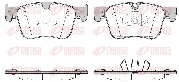 Передні тормозні (гальмівні) колодки Remsa 156010 (фото 1)