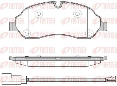 Передние тормозные колодки remsa 1602.02 на Форд Transit