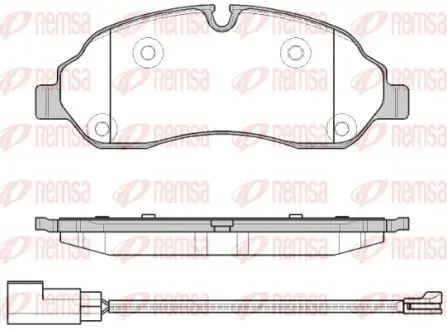 Передні тормозні (гальмівні) колодки Remsa 1602.02
