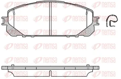 Передние тормозные колодки remsa 1613.00