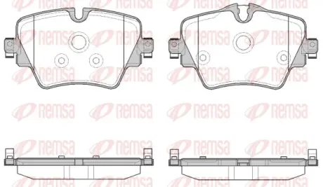 Передние тормозные колодки remsa 162508 MINI MINI