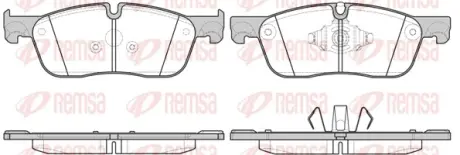 Передние тормозные колодки remsa 1633.10