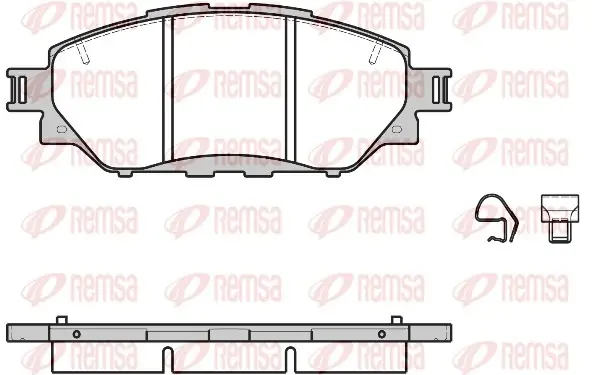 Передние тормозные колодки remsa 1671.04