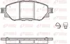 Передние тормозные колодки remsa 1671.04