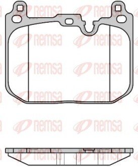 Передние тормозные колодки remsa 1680.00