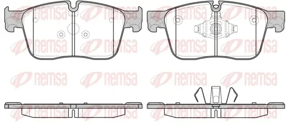 Передние тормозные колодки remsa 1683.00