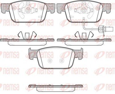 Передние тормозные колодки remsa 1692.01 на Ауди A5 F5