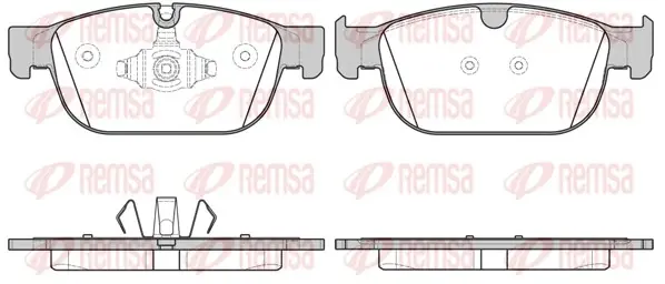 Передні тормозні (гальмівні) колодки Remsa 169600 (фото 1)