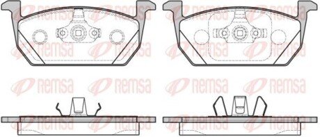 Передні тормозні (гальмівні) колодки remsa 1710.00 на Сеат Leon Sportstourer 1