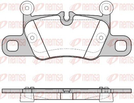 Передние тормозные колодки remsa 1714.00 на Porsche 911