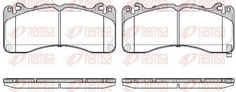 Передние тормозные колодки remsa 174902