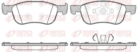 Передні тормозні (гальмівні) колодки Remsa 1776.00