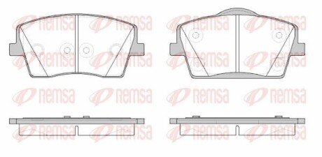 Передні тормозні (гальмівні) колодки remsa 182300