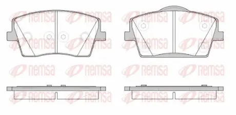 Передние тормозные колодки remsa 182300