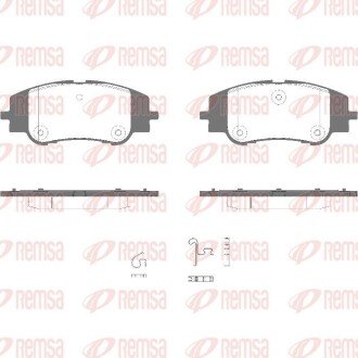 Передні тормозні (гальмівні) колодки remsa 199400