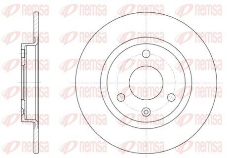 Передній гальмівний (тормозний) диск remsa 607000