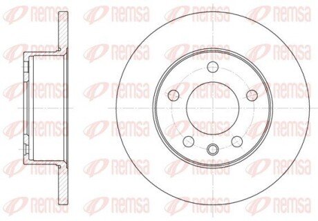 Передний тормозной диск remsa 6201.00