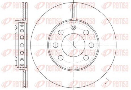 Передний тормозной диск remsa 6595.00