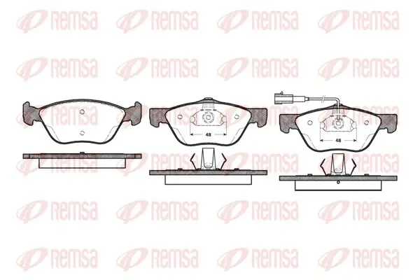 Пружина передняя remsa 0589.21