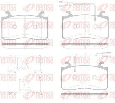 Передні тормозні (гальмівні) колодки remsa 175912 на Smart Citi-Coupe