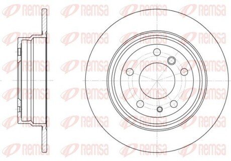 BMW диск гальмівний задній 5 серія E34 88- remsa 6342.00