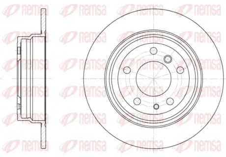 REMSA BMW диск гальмівний задній 5 серія E34 88- Remsa 634200