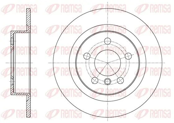 REMSA BMW Диск гальмівний задній X1/F48 remsa 61597.00