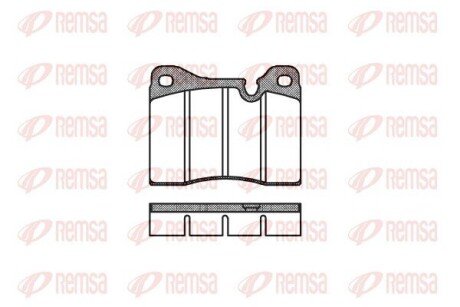 Передние тормозные колодки remsa 001120