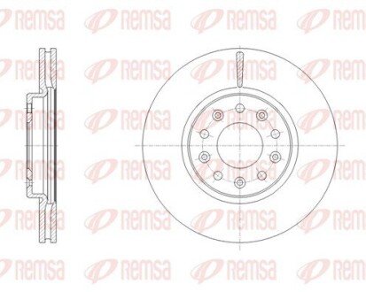 CHEVROLET Диск гальмівний передній remsa 6181710