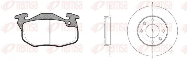 REMSA CITROEN К-кт гальм. колодки + диски SAXO (S0, S1) 1.1 X, SX 96-03 remsa 819200