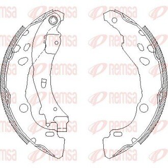 Колодки ручного (стоячого) тормоза remsa 4152.01