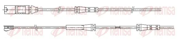REMSA датчик гальм. колод. BMW 3 20- remsa 001203