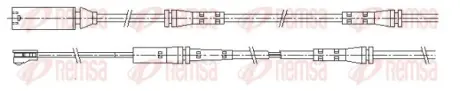 Шланг тормозной задний remsa 001206