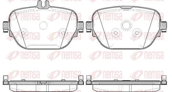 REMSA DB гальм. колод. задні W213 remsa 1725.08