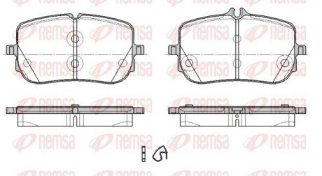 Передние тормозные колодки remsa 1835.00 на Мерседес GLA-Class H247
