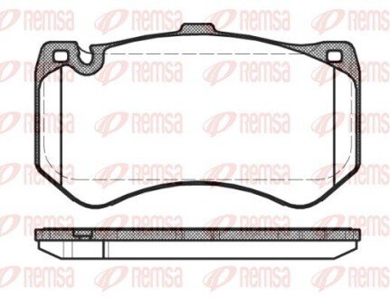 DB Гальм колодки передн. E-CLASS T-Model (S212) E 63 AMG (212.277) 09-11 remsa 1455.00 на Мерседес CLS-Class C218