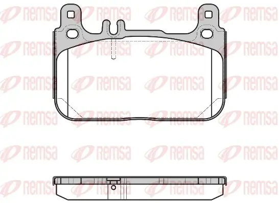 REMSA DB Гальмівні колодки передн. S-CLASS (W222, V222, X222) S 300 BlueTEC Hybrid / h 14-17 remsa 1622.00