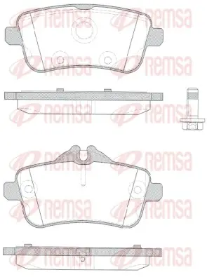 REMSA DB гальмівні колодки передн. W166 M/GL-Class remsa 1503.10
