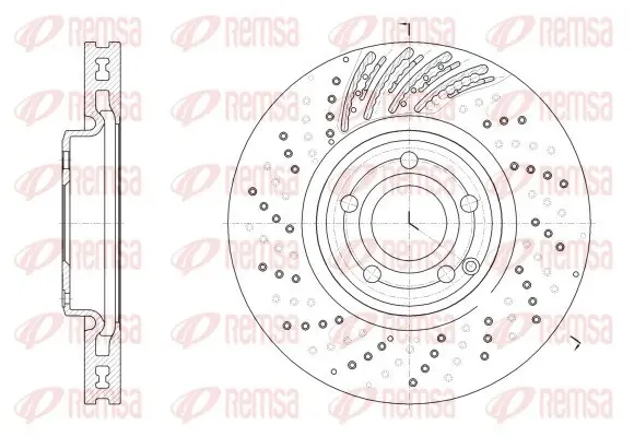 REMSA диск гальм. передн. DB CLS 11- remsa 6252810