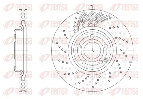 REMSA диск гальм. передн. DB CLS 11- Remsa 6252810