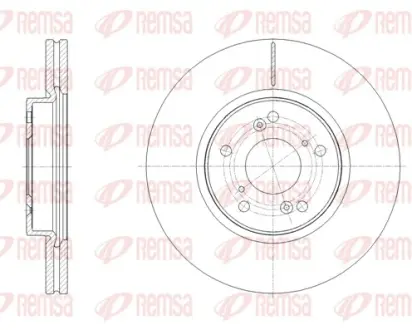 REMSA диск гальм. передн. HONDA HR-V 15- remsa 62108.10