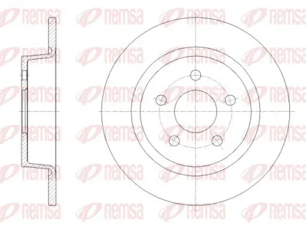 REMSA диск гальм задн. FORD TOURNEO CONNECT 13- Remsa 62520.00