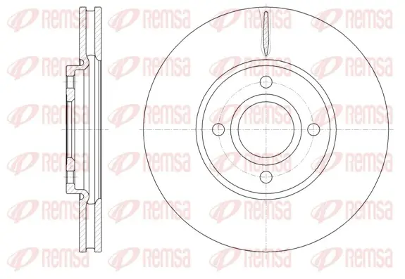 REMSA Диск гальмівний передній FORD ECOSPORT 13- remsa 6160110