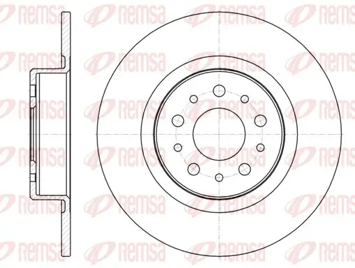 REMSA FIAT диск гальмівний задн. Alfa Romeo 156 remsa 696800