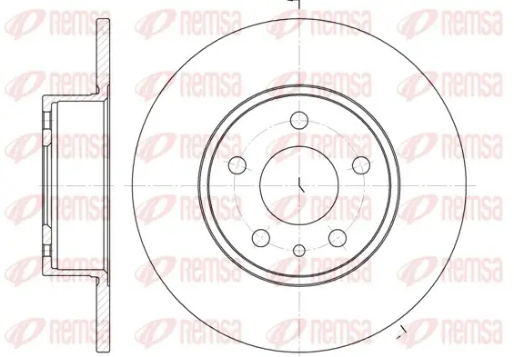 REMSA FIAT Гальмівний диск задн. LINEA 1.6 D Multijet 09-, LANCIA LYBRA (839) 2.4 20V 01-05, ALFA ROMEO 156 (932) 1.9 JTD (932B2) 97-00 remsa 6149.00