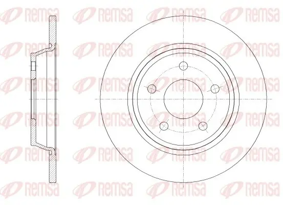 REMSA FORD диск гальм. задн. FOCUS 18- Remsa 6252200 (фото 1)