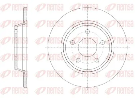 REMSA FORD диск гальм. задн. FOCUS 18- Remsa 6252200
