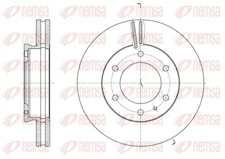 REMSA FORD диск гальмівний передн.Ranger 11- Remsa 6252610