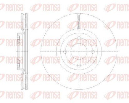 FORD Диск гальмівний передній ECOSPORT 1.0-1.5 13- remsa 62531.10