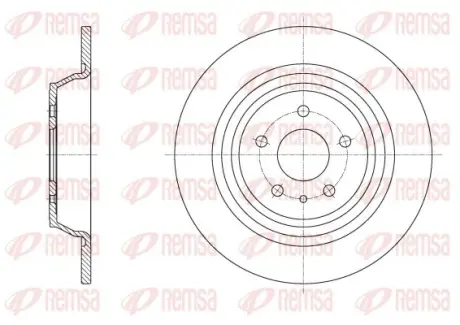 REMSA FORD Диск гальмівний задн.KUGA II (DM2) 13- Remsa 62516.00